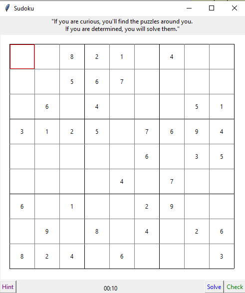 Solve any sudoku